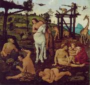 Piero di Cosimo Vulcan and Aeolus Sweden oil painting artist